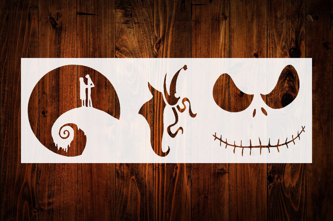 Nightmare Before Christmas Stencil Set Reusable Stencils for - Etsy