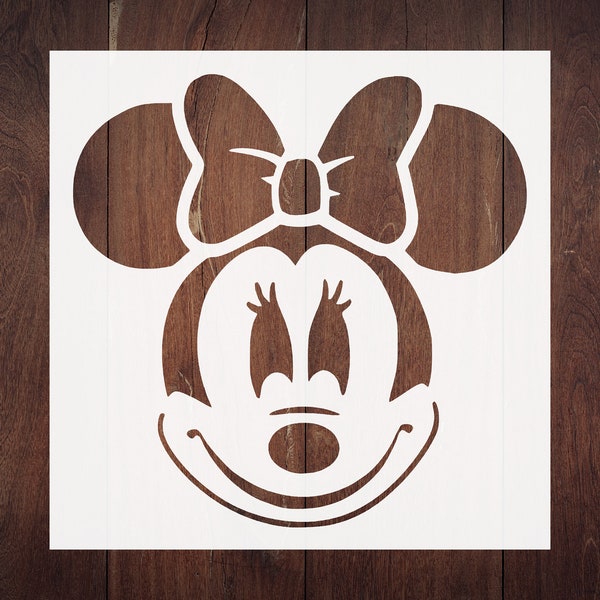 Minnie Mouse Custom Stencil - Versatile Crafting Tool for Wall, Wood, Fabric Art Custom Crafting Tool for Wall, Wood, Fabric Artistry