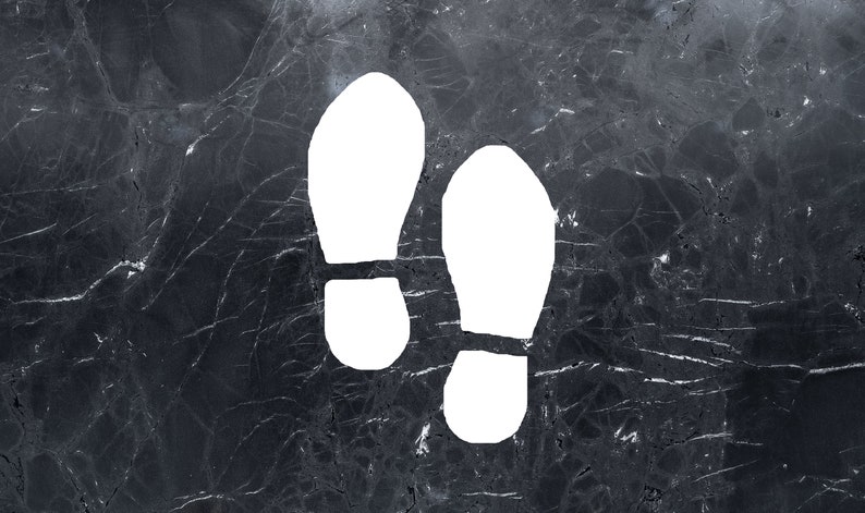 8-inch Shoe Print Stencil Template for Airbrush Painting and DIY Crafts ...