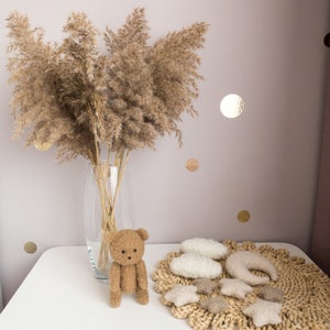 Brown Teddy Bear Nursery Mobile Boucle Crib Mobile image 6