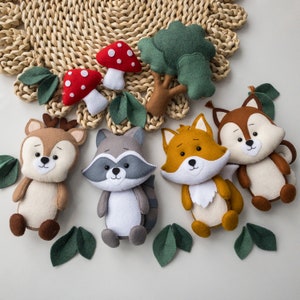 Woodland Baby Mobile Forest Mobile Animals Crib Mobile Gender neutral mobile Woodland Nursery Mobile Baby shower gift Fox Deer Mobile
