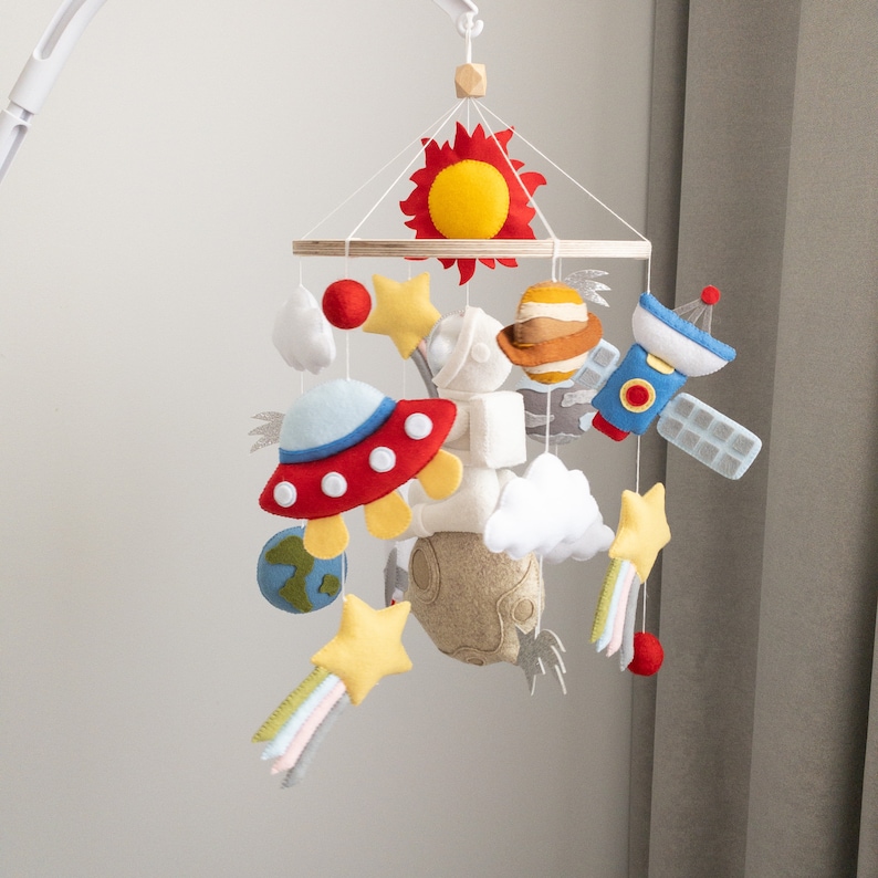 Space Baby Mobile, Mobile, Baby Mobile Neutral, Baby Mobile