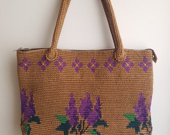 Crochet bag, Crochet handbag, Handmade crochet bag, Handbag, Fashion Casual Bag, Gift for Her, Syringa handbag, Women's bag