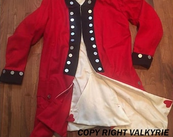 独立戦争の赤と白の英国海軍コート - Etsy 日本