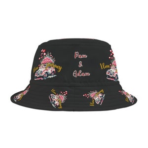I Love Our Journey Bucket Hat, Embroidered Hat, Customized Hat, Gardener Hat, Bucket Hat, Vintage Bucket Hat, Summer Hat, Personalized Gift