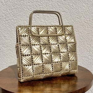 Golden Elegant Handmade Clutch