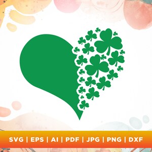 Clover Leaf SVG, Irish svg, Saint Patrick&#39;s Day, Lucky svg, Shamrock SVG, Png, Svg, Clover svg, St. Patrick&#39;s Day SVG, instant download.