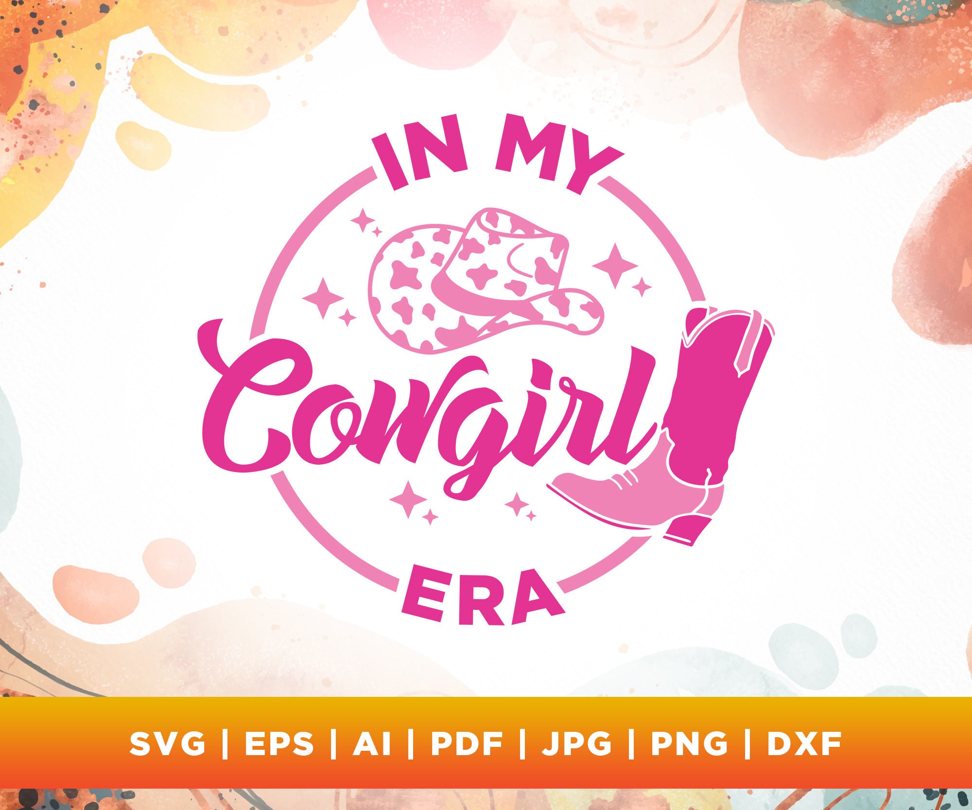In My Cowgirl Era svg, Cowgirl Era svg, Cricut, Png, Svg, sublimation, Silhouette, Cowgirl Sweater png, Western Aesthetic shirt svg.