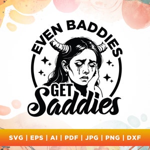 Até os bandidos ficam tristes Svg, Cricut, Png, Svg, sublimação, Saúde mental, Camiseta de personagem vilão Png, SVG engraçado, Retro vintage moderno