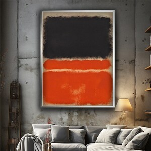Mark Rothko Black Canvas Wall Art, Mark Rothko Production, Modern Wall Art, Abstract art, Canvas Print , Mark Rothko Paint, Mark rothko art