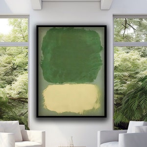 Green Mark Rothko Canvas Wall Art, Mark Rothko Production, Modern Wall Art, Abstract art, Canvas Print , Mark Rothko Paint, Mark rothko art