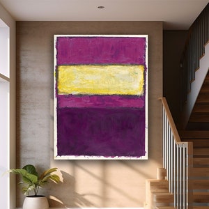 Mark Rothko yellow purple Canvas Wall Art, Mark Rothko Production, Modern Wall Art, Canvas Print , Mark Rothko Paint, Mark rothko art