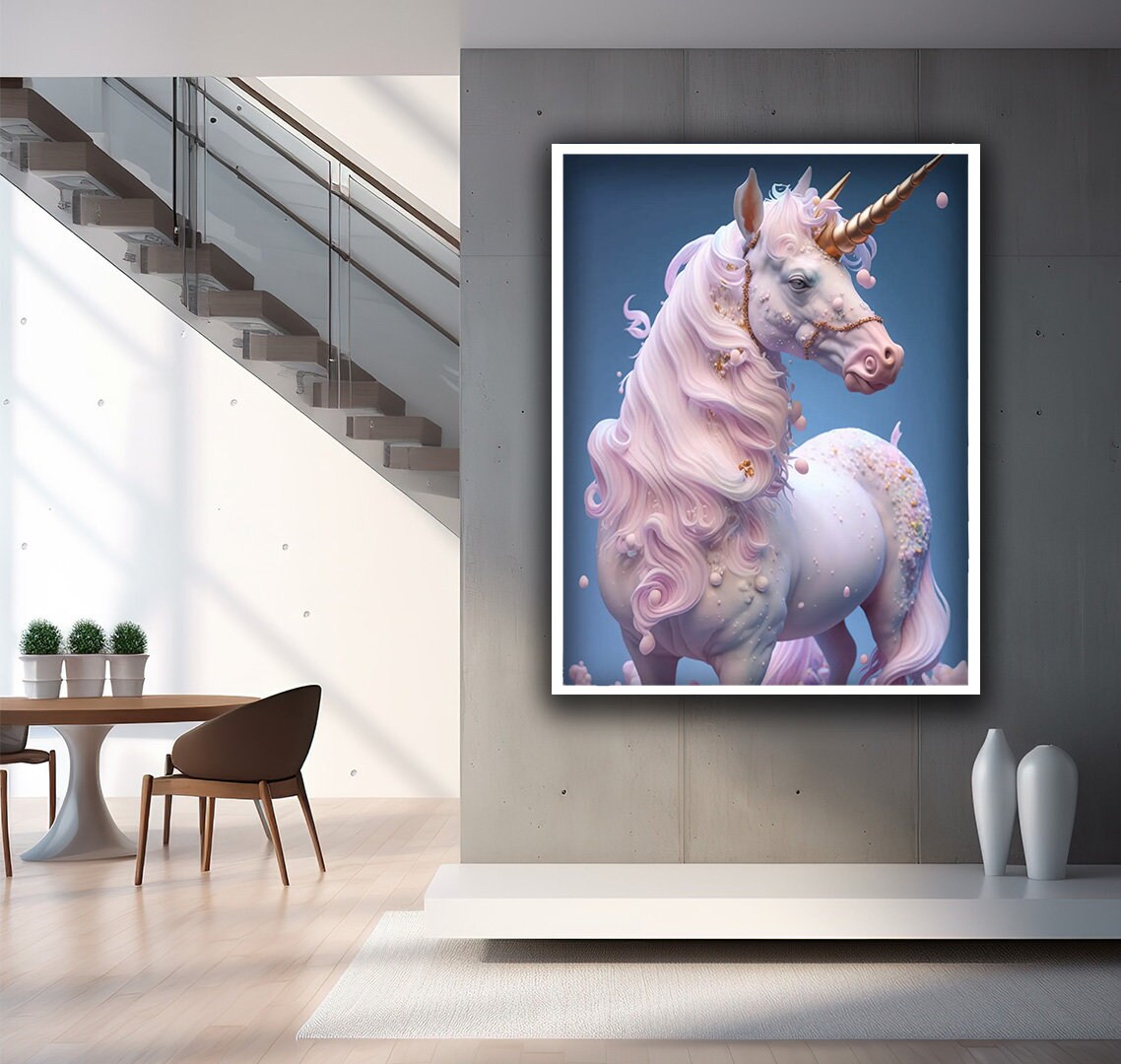 pink-unicorn-canvas-print-art-unicorn-colors-canvas-print-art-ready-to