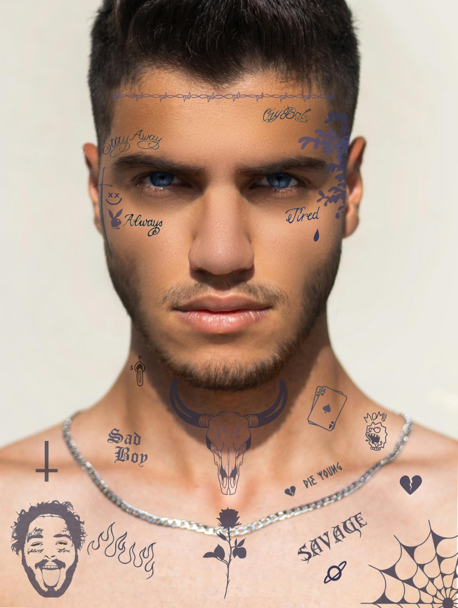 Post Malone Face Tattoos Available on Amazon