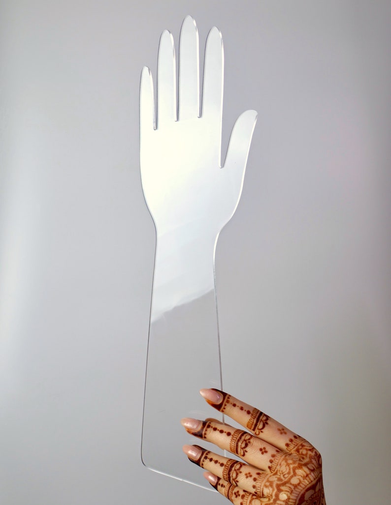 Reusable Henna Hand Acrylic Plastic Template for Homemade Henna