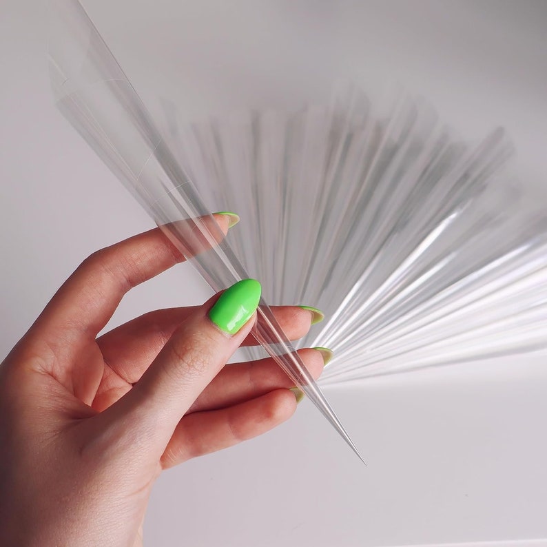 Empty Prerolled Hand Rolled Cellophane Henna Cones Applicator
