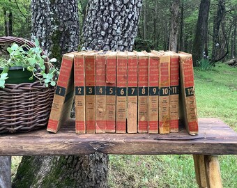1958 royal vintage, Mary Margaret McBride, 12 volume, book set- encyclopedia set of cooking- fair usable condition- ABC’s for cooks