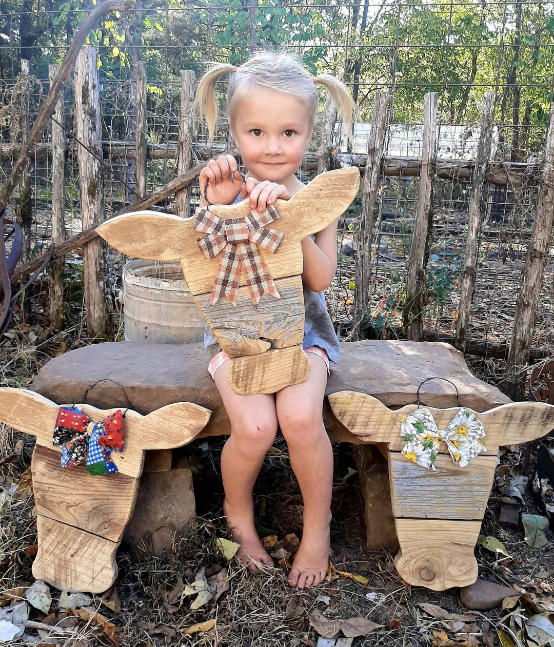 Handmade Wooden Cow Head/ Porch Décor/ Hanging Wooden Cow Head/ Wooden