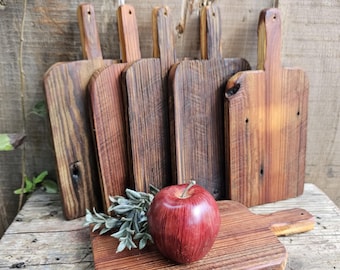 Extra Small (12x6 inches) hand sizeded cutting/Charcuterie boards- SUPER CUTE & primitive cheese boards-made with antique barnwood- rustic