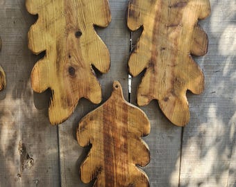 Size medium (19x9 inches) Fall leaf cutting/charcuterie boards w/ a vintage/antique look- made w/ reclaimed barnwood! Thanksgiving/Fall