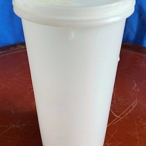 Tupperware White #261-15 Tall Container with Lid and Spout Cover on eBid  United States | 216534737
