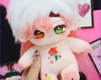 Aangepaste pluche poppen, aangepaste OC-poppen, knuffels, aangepaste pluche poppen gebaseerd op foto's, pluche animatiecommissie, aangepaste poppen van 20 cm