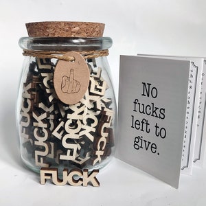 Wooden Fucks 200PCS, Bag of Fuck to Give DIY Jar of Fucks Mini Unfinished  Wood Fuck Letters Funny Little Gift for Office Anniversary Birthday  Valentines Day : Home & Kitchen 