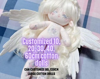 Bambole di peluche personalizzate, bambole OC personalizzate, bambole di peluche, bambole di peluche di gioco, bambole di peluche Idol, peluche Inosuke 20 cm, bambola FF14 DnD, regalo