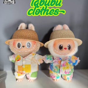 Labubu Clothes, Labubu Hats, Labubu Sunglasses, Labubu Accessories, Full Set of Clothes,(Doll Not Included)