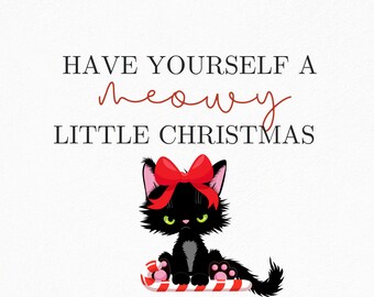 Weihnachtskarte Katze - Weihnachtskarte Katze - lustige Karte
