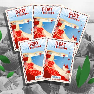 Set mit 5 D-Day-Postkarten – Arromanches – Neuauflage 2025!