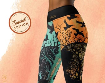 Crow Tree Design Yoga Leggings: High-Waisted Activewear