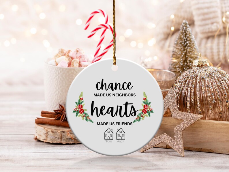 Personalized Neighborhood Ornament, Housewarming Gifts, Custom Unique
