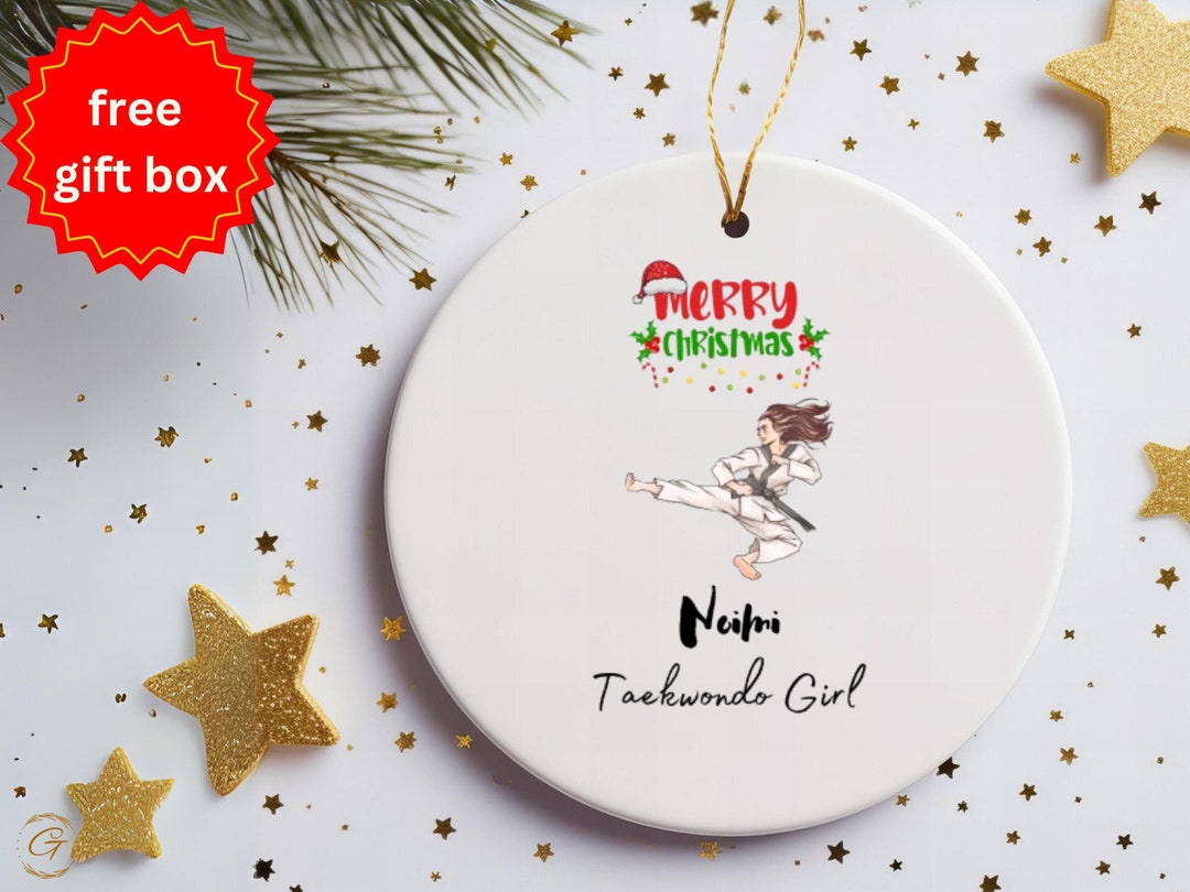 Personalized Taekwondo Ornament Taekwondo Girl Personalized Christmas personalized-taekwondo-ornament-taekwondo-girl-personalized-christmas