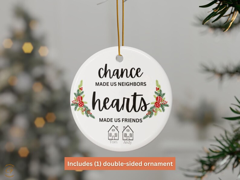 Personalized Neighborhood Ornament, Housewarming Gifts, Custom Unique