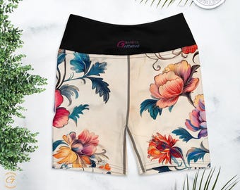 Biker Yoga Shorts mit Hoher Taille