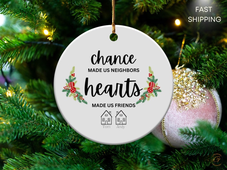 Personalized Neighborhood Ornament, Housewarming Gifts, Custom Unique