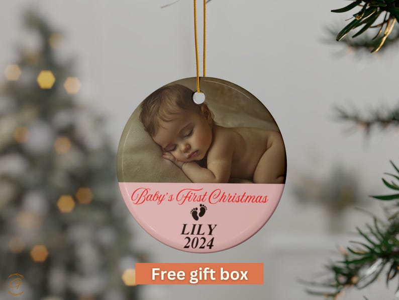 Personalized Baby's First Christmas Ornament, Personalized Baby Name
