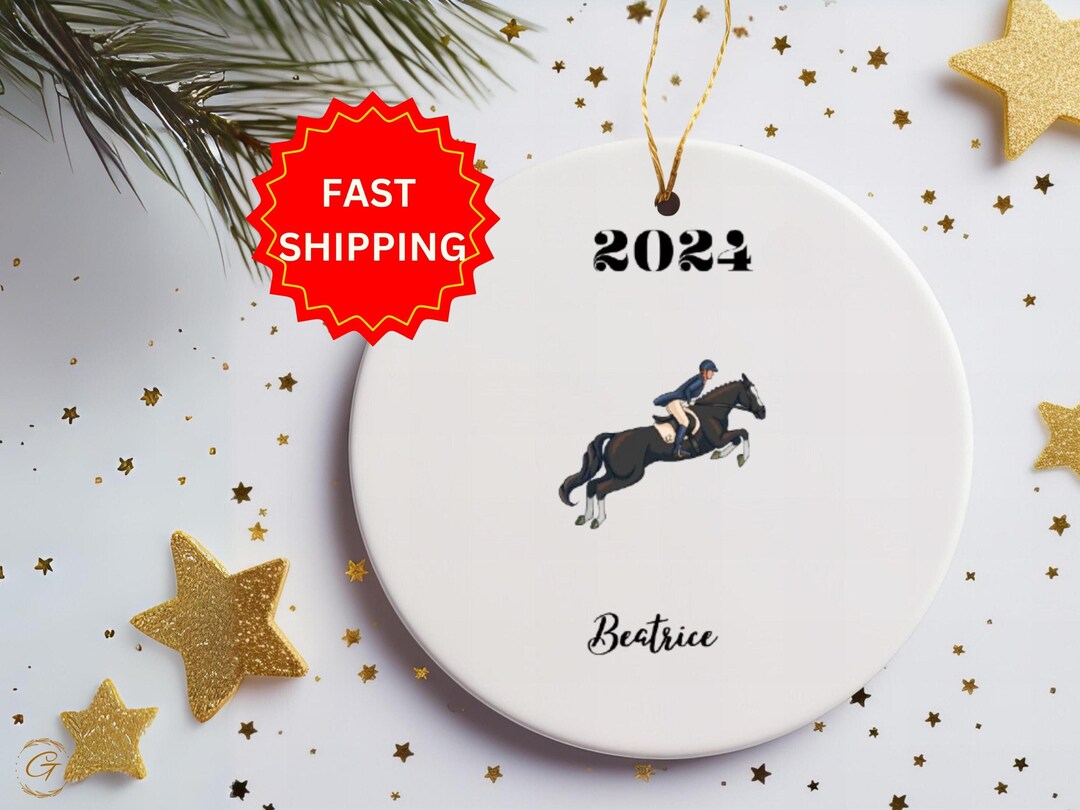 Personalized Equestrian Ornament 2024 - Horse Riding Keepsake Gift for ...