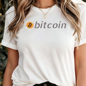 Hobby T-Shirt Bitcoin Logo Graphic TShirt Cryptocurrency Bitcoin Tee Casual Bitcoin Shirt for Crypto Lovers Unique Bitcoin Design Trendy Top