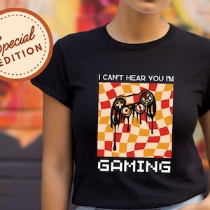 Hobby T-Shirt Gaming Graphic Tee Funny Video Game Shirt Console Gamer T-Shirt Unique Gift for Gamers Casual Gaming Top for Game Enthusiasts