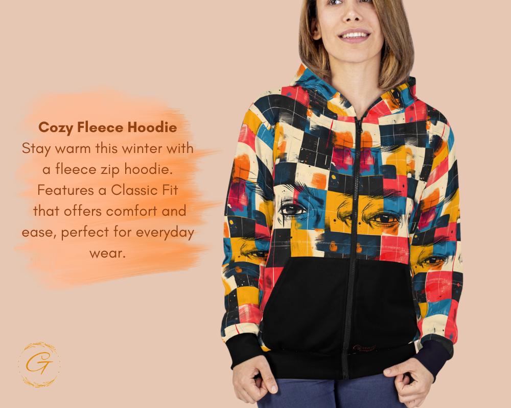 vintage USA製 check pattern zip hoodie Retro Checkered Zip Hoodie All-over Print, Vintage Checkered