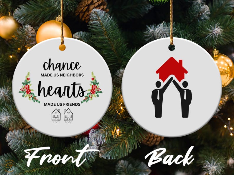 Personalized Neighborhood Ornament, Housewarming Gifts, Custom Unique