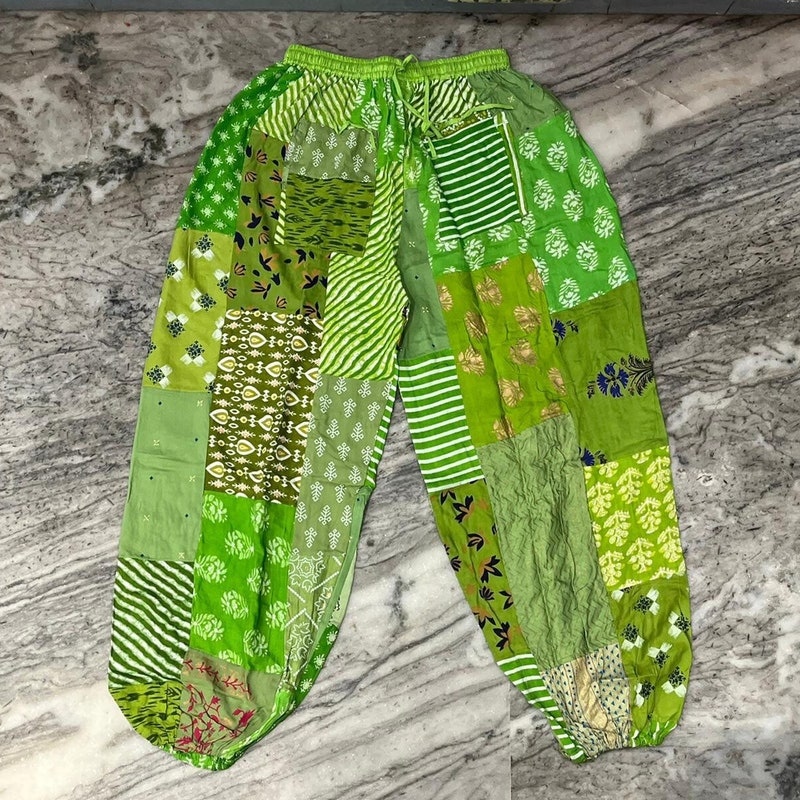 Patchwork Pants - Etsy