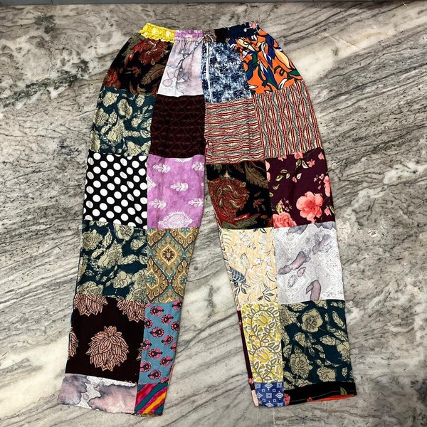 Patchwork Pants - Etsy