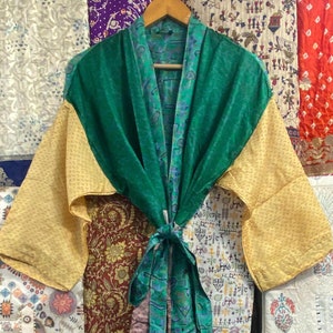Long Soft Lightweight Silky Kimono Robe For Women, Luxury Women Silk Kimono Robe, Silk Bathrobe Sleepwear, Perfect Birthday Present for Her