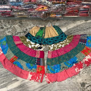 Boho Hippie Patchwork Palazzo Pants, Recycled Sari Silk Wide Leg Trousers, Boho Hippie Skirt Pant, Recycled Silk Trouser, Maxi Skirt Pants