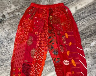 Bohemian patchwork harem pant, Hippie pants, Summer beach wear pants, Loose gypsy pants, Boho hippie pants, Baggy pants.