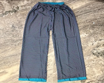 High Waist Pants for Women - Wide Leg Silk Trousers, Stylish Silk Boho Hippie Palazo Pant, Lightweight Super comfy Silk Trouser Pant