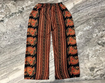 Handmade Silk Trouser For Women / Recycled Silk Trouser / Soft Lightweight Palazzo Pant / Comfy Yoga Trouser / Night Wear Bottom For Her